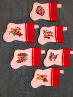 Winnie the Pooh Mini Christmas Stockings