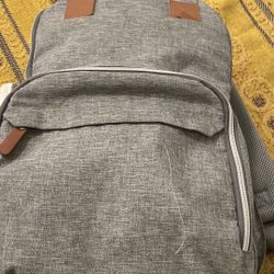Grey Baby Bag