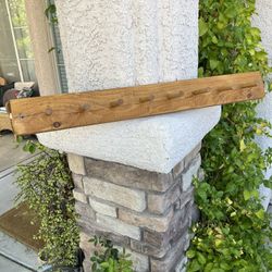 Wood Coat Rack / Peg Rack / Cabin Decor - 36”