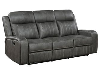 Raelynn Grey Reclining Sofa