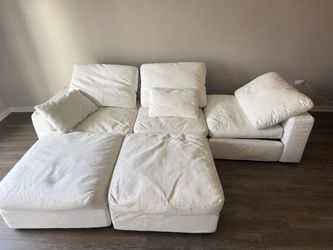Large Cream Modular Sectional Couch – $200 OBO
