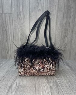 Y2K Leopard Print Shoulder Bag