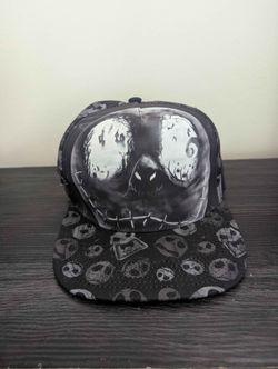 NIGHTMARE BEFORE CHRISTMAS JACK SKELLINGTON BASEBALL CAP SNAPBACK