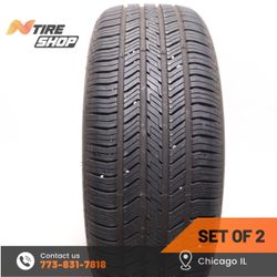 Set of 2 Used  7.5/32    215/55R17  94H  Hankook   Kinergy ST