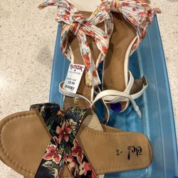 🌸 Women’s Sandal Bundle – Size 8.5 – Both for $12 🌸