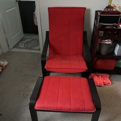 Chair with ottoman