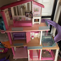 Barbie Dream House And Vehicles 