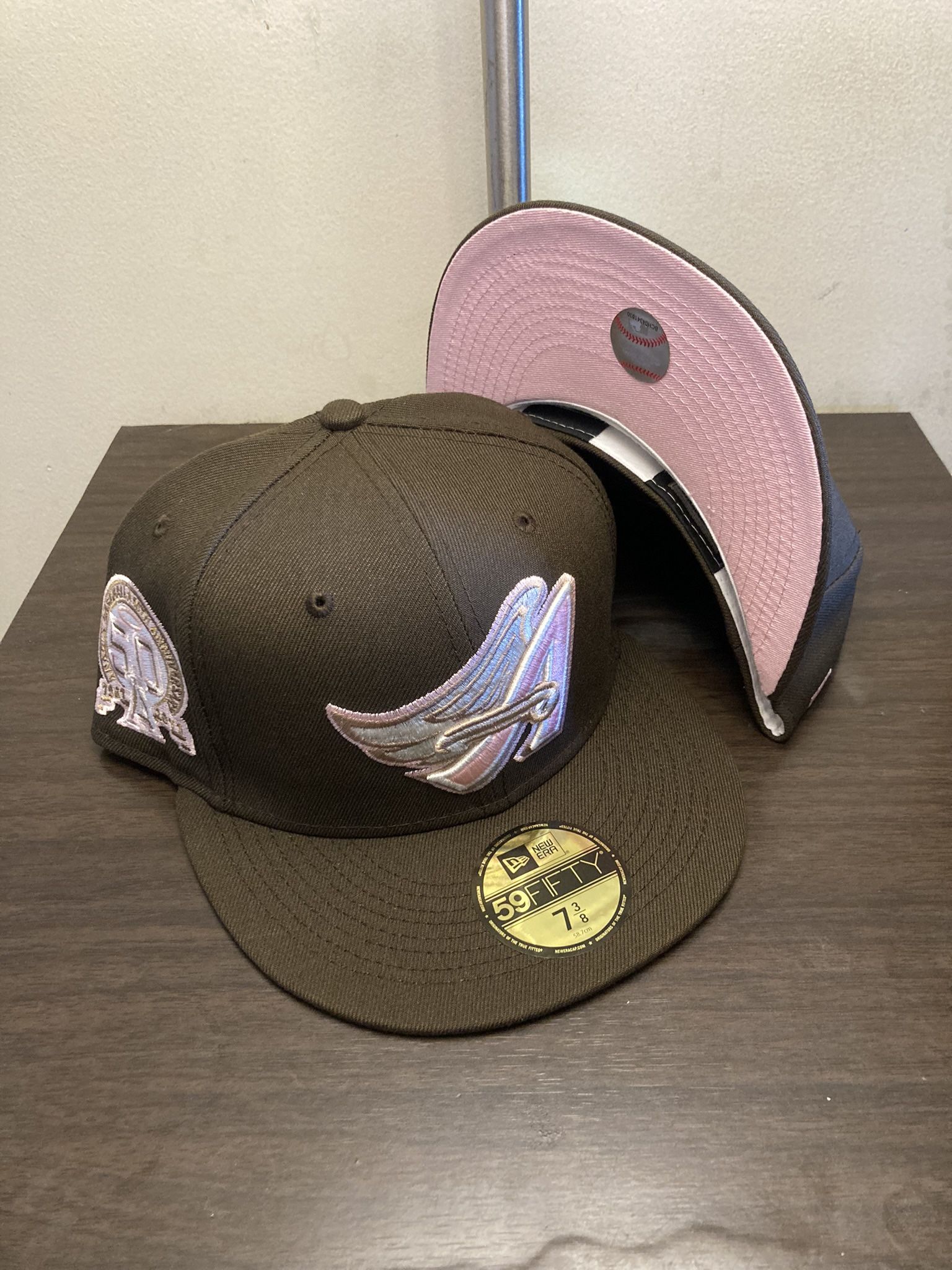 New Brown Angels New Era Hat Pink Uv Men's clothing