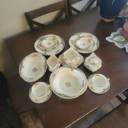 Dinning Set W. H. Gridley & Co. Ltd Sheraton Ivory England