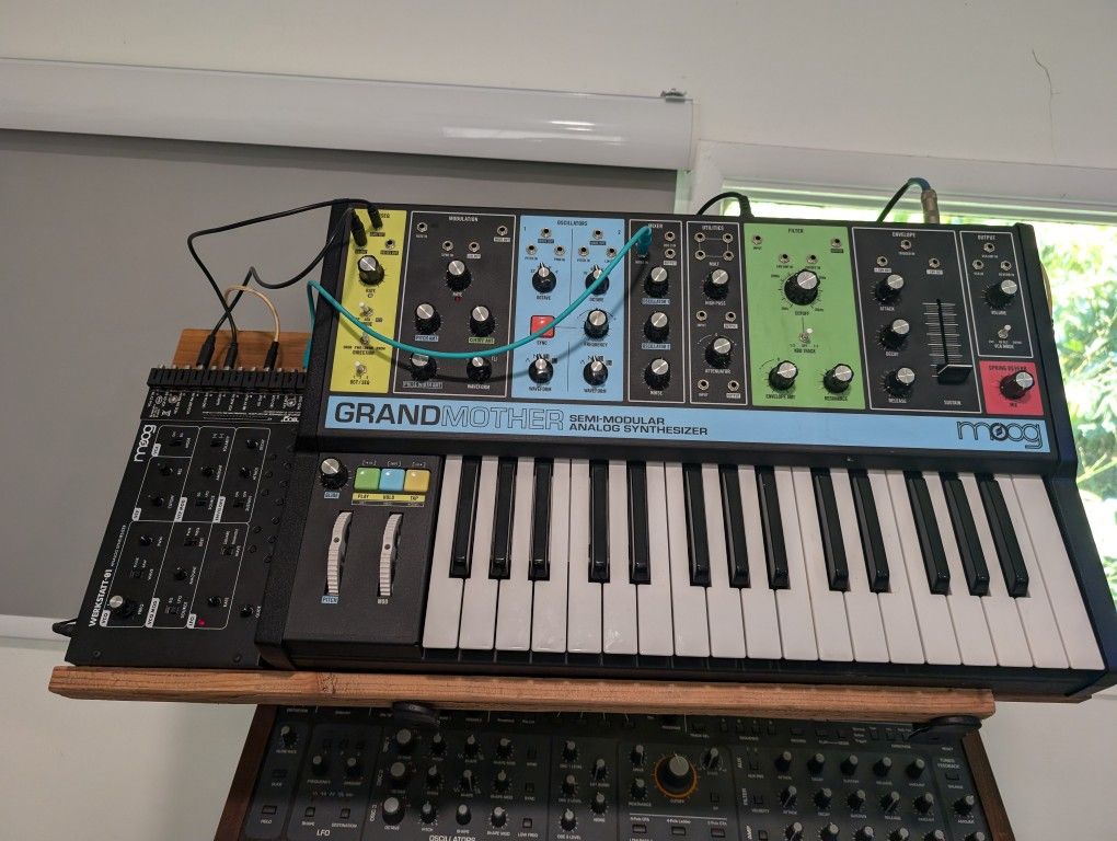 Moog Grandmother And Werkstatt Synthesizer