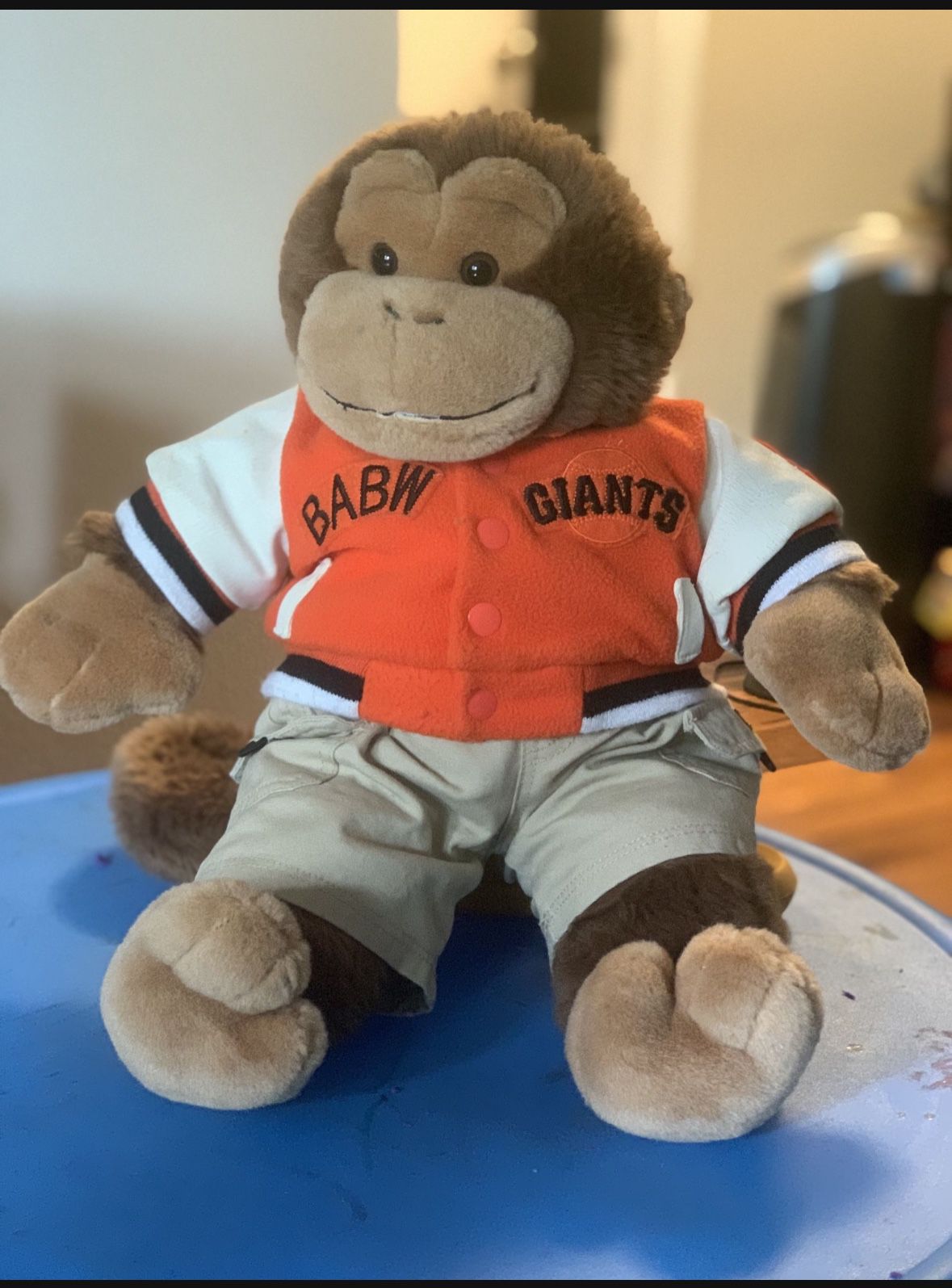 18’’ Giants Baseball Monkey Stuffed Animal 