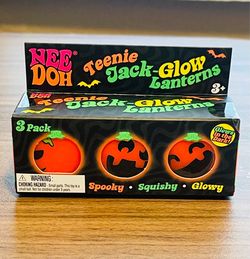 Needoh Teenie Jack Glow Lanterns - Squishy 🎃🎃🎃