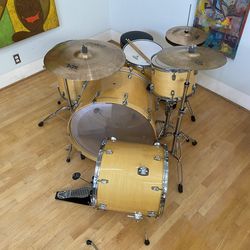 Ludwig Accent Custom Complete Drum Set 26 13 16  18 14” Lacquer Zildjian Cymbals Pdp Throne pdp Pedal $875 Cash In Ontario 91762. Good condition. Stan