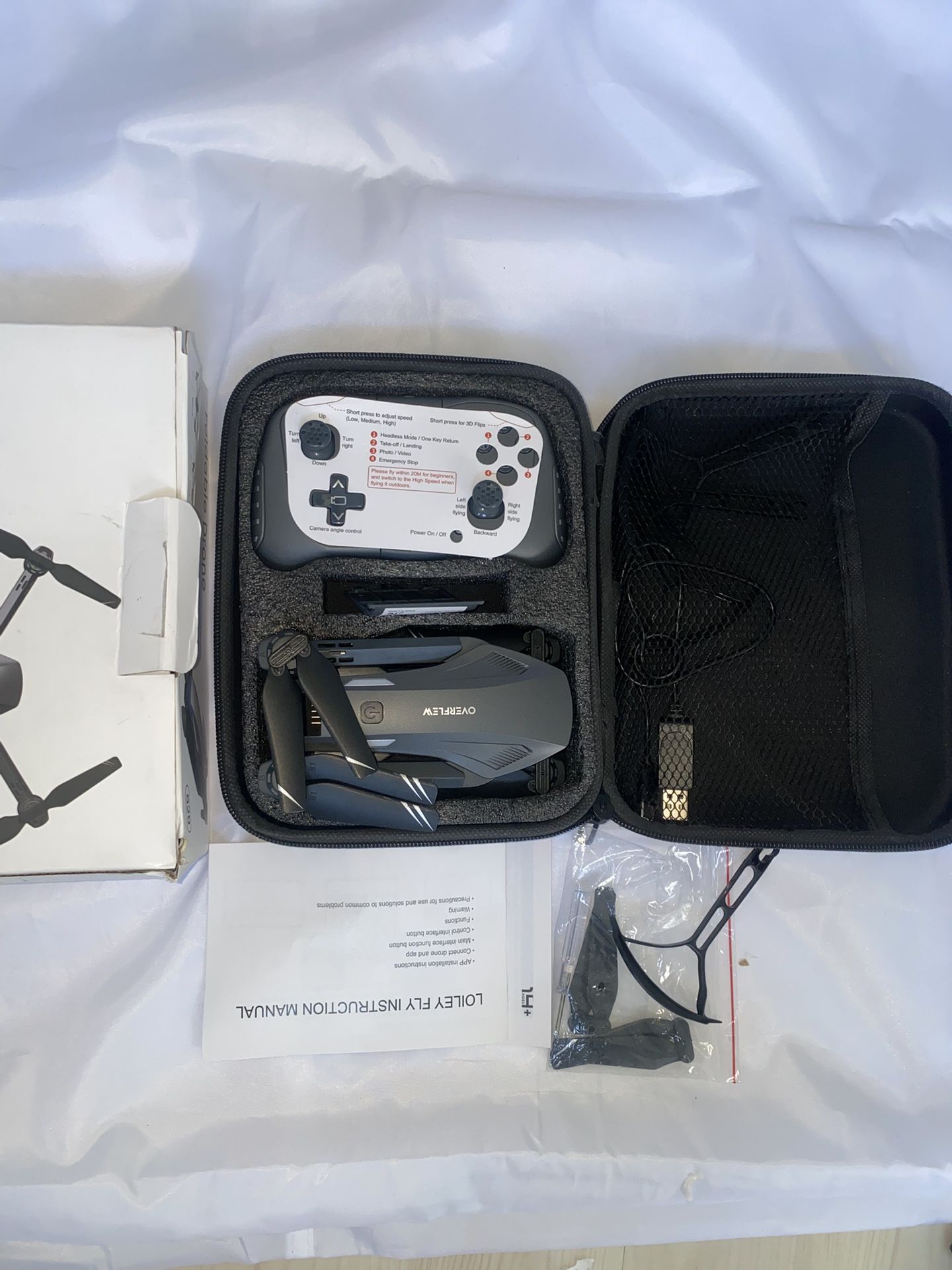 Drone with Camera 1080P HD FPV Foldable Drone for Beginners and Kids, Quadcopter with Voice Gesture Control with Carrying Case, One Key Take Off/Land,