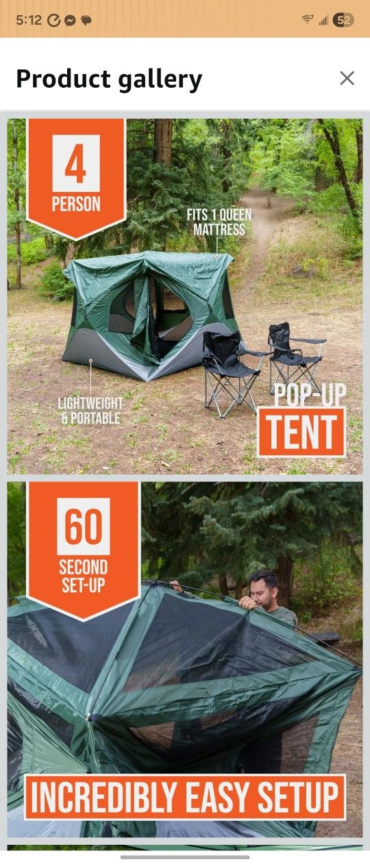 North Haven 4-Person Pop Up Tent