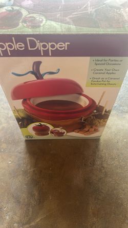 Brand New In Box Apple Dipper With Heated Base 