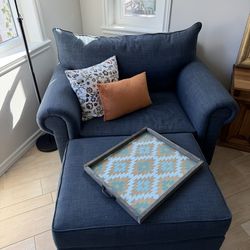Oversized Chair and Ottoman