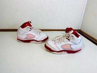 Nike Air Jordan 5 Retro White Pink Foam Gym Red 440893-106 Size 11c