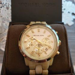 Michael Kors Women's Tortoise Chronograph Watch