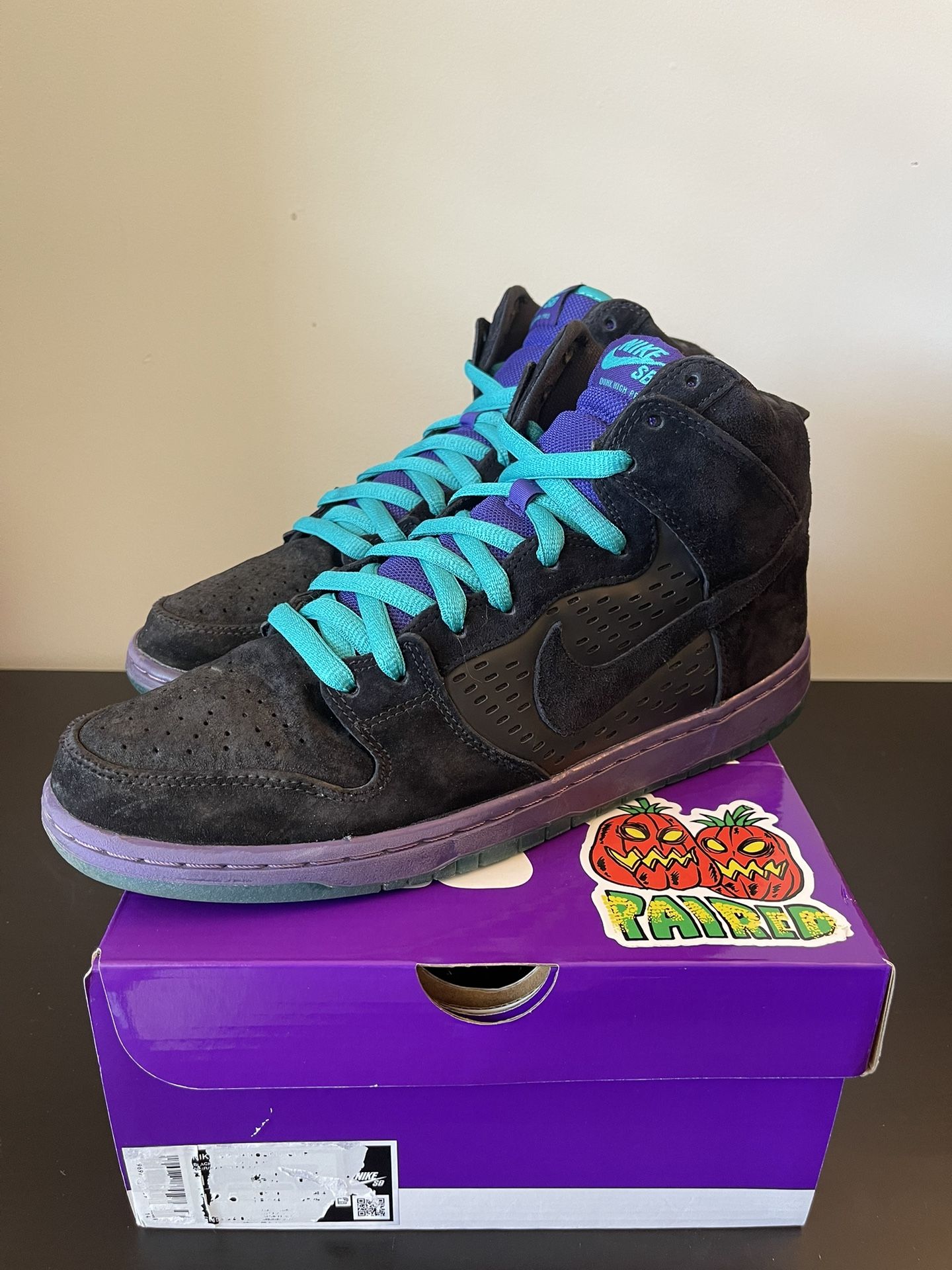 Nike SB Dunk High Black Grape Size 11.5