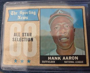 1962 Hank Aaron Sporting News All Star Selection