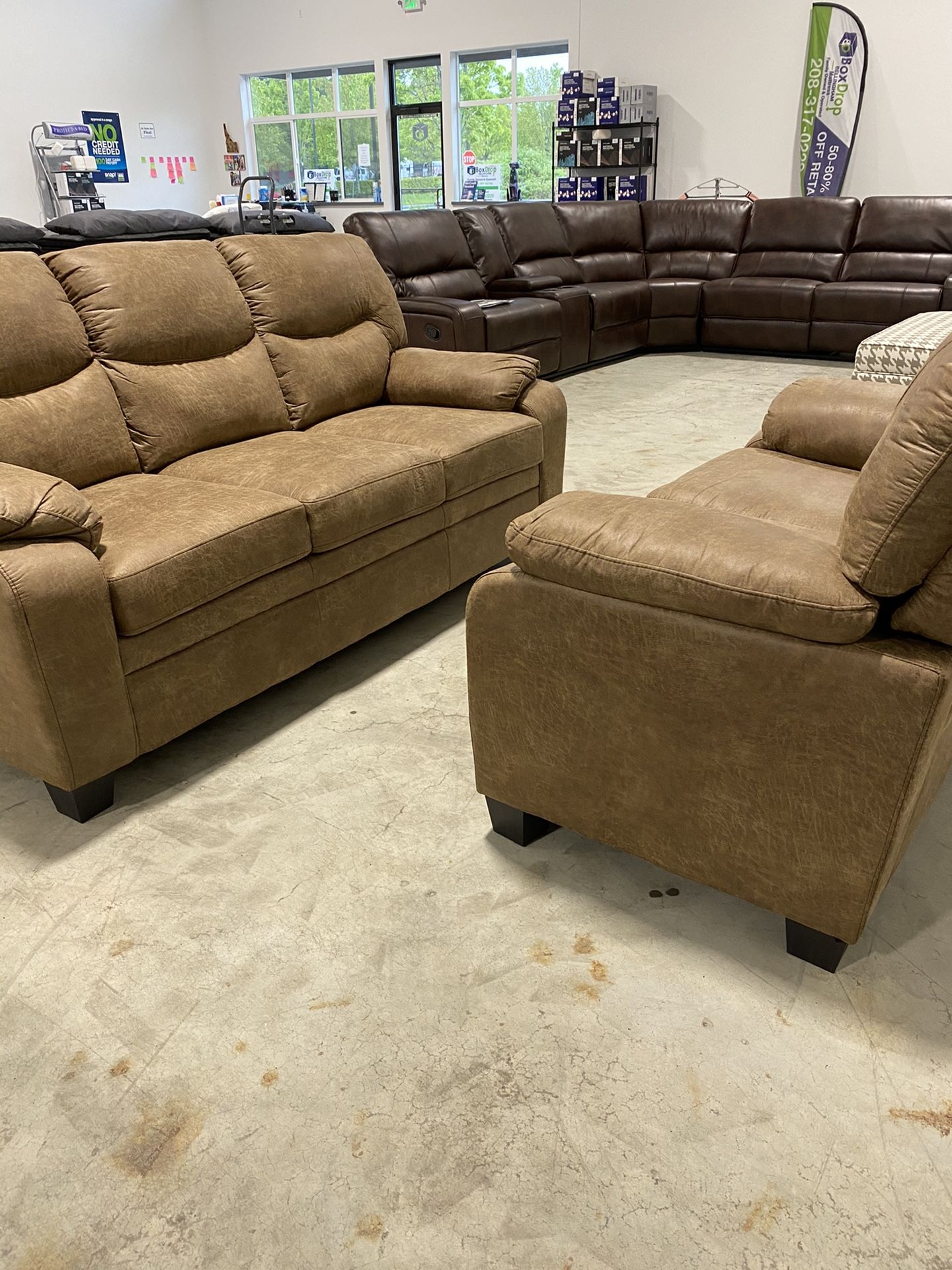 SOFA and LOVE SEAT SETS Starting At $690