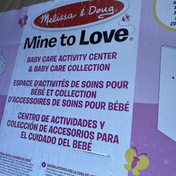 Melissa And Doug Girls Baby Care Center Crib Changing Table $50
