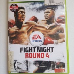Fight Night Round 4 (Microsoft Xbox 360, 2009) - Complete With Manual Preowned