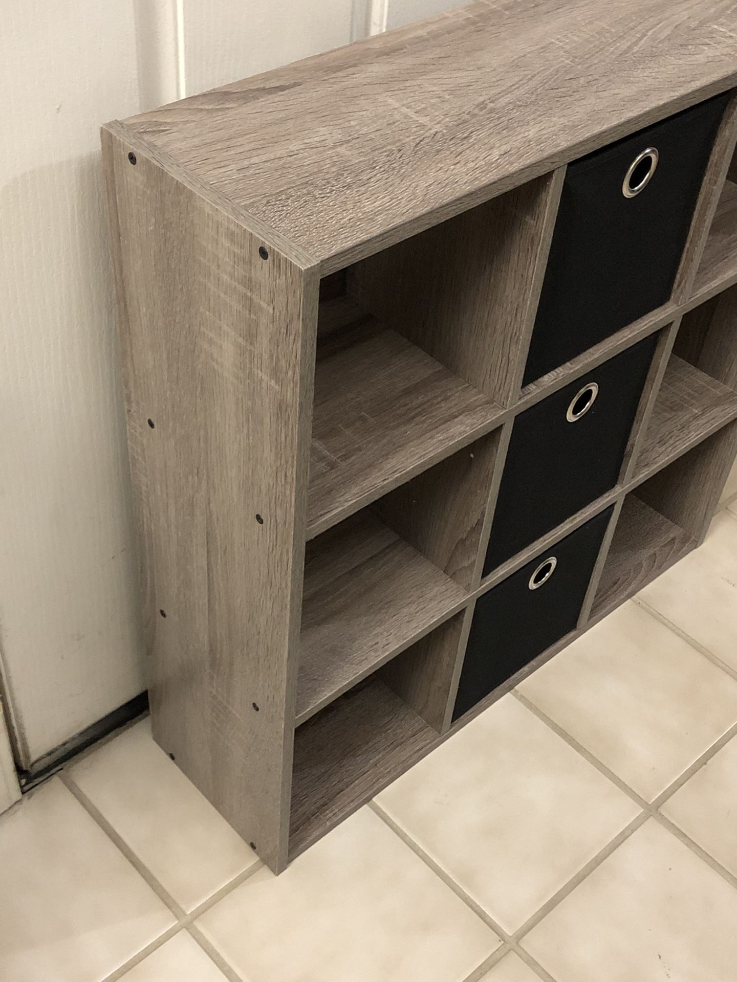 Brand New Mini Organizer Rustic Gray Cube Storage 9 Cube 27” x 27” x 8