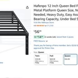 Bed frame queen