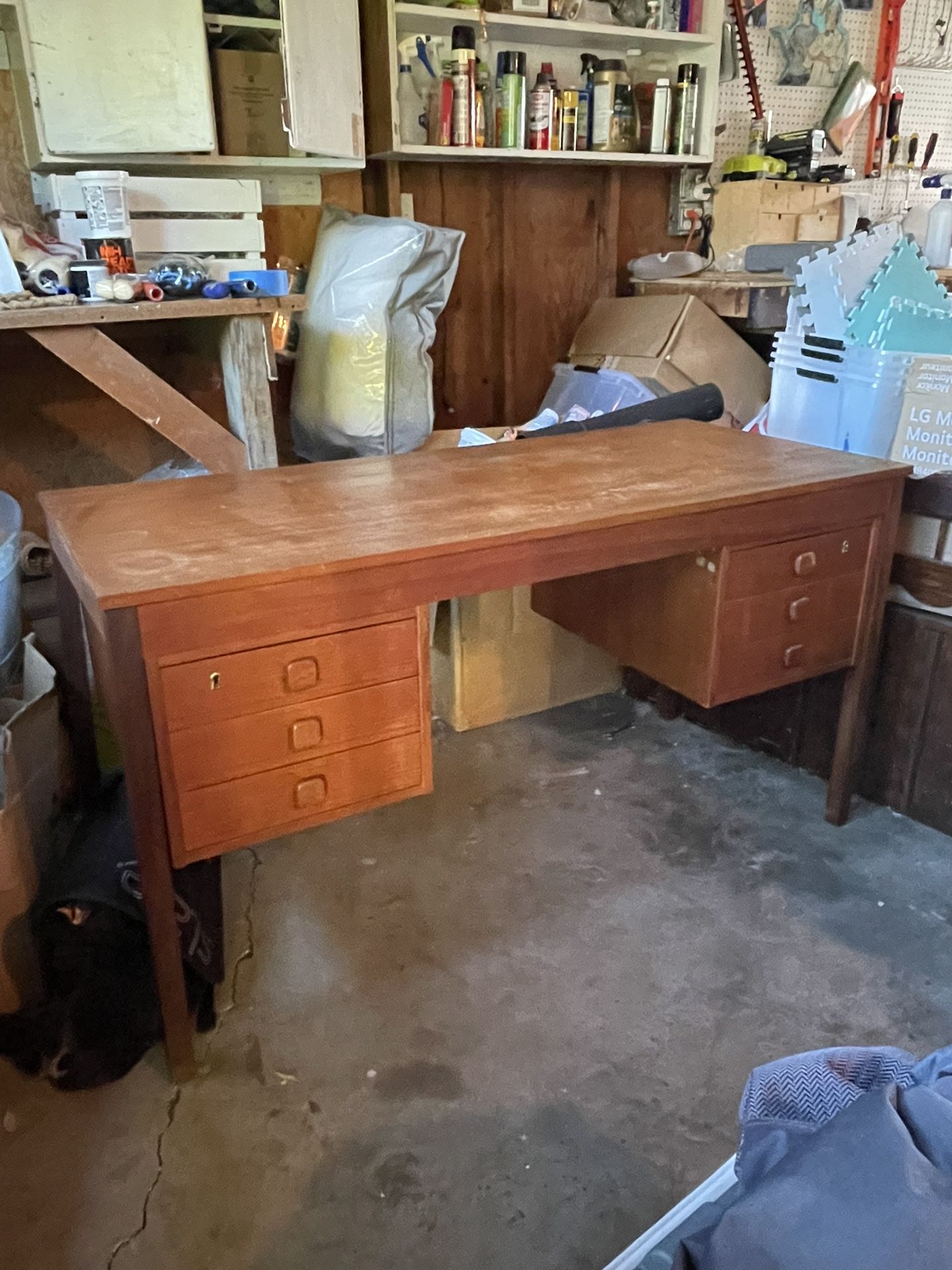 Domino Mobler Teak Mid Century Desk 
