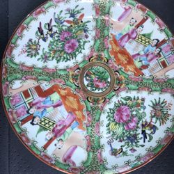19 c chinese antique family story plate