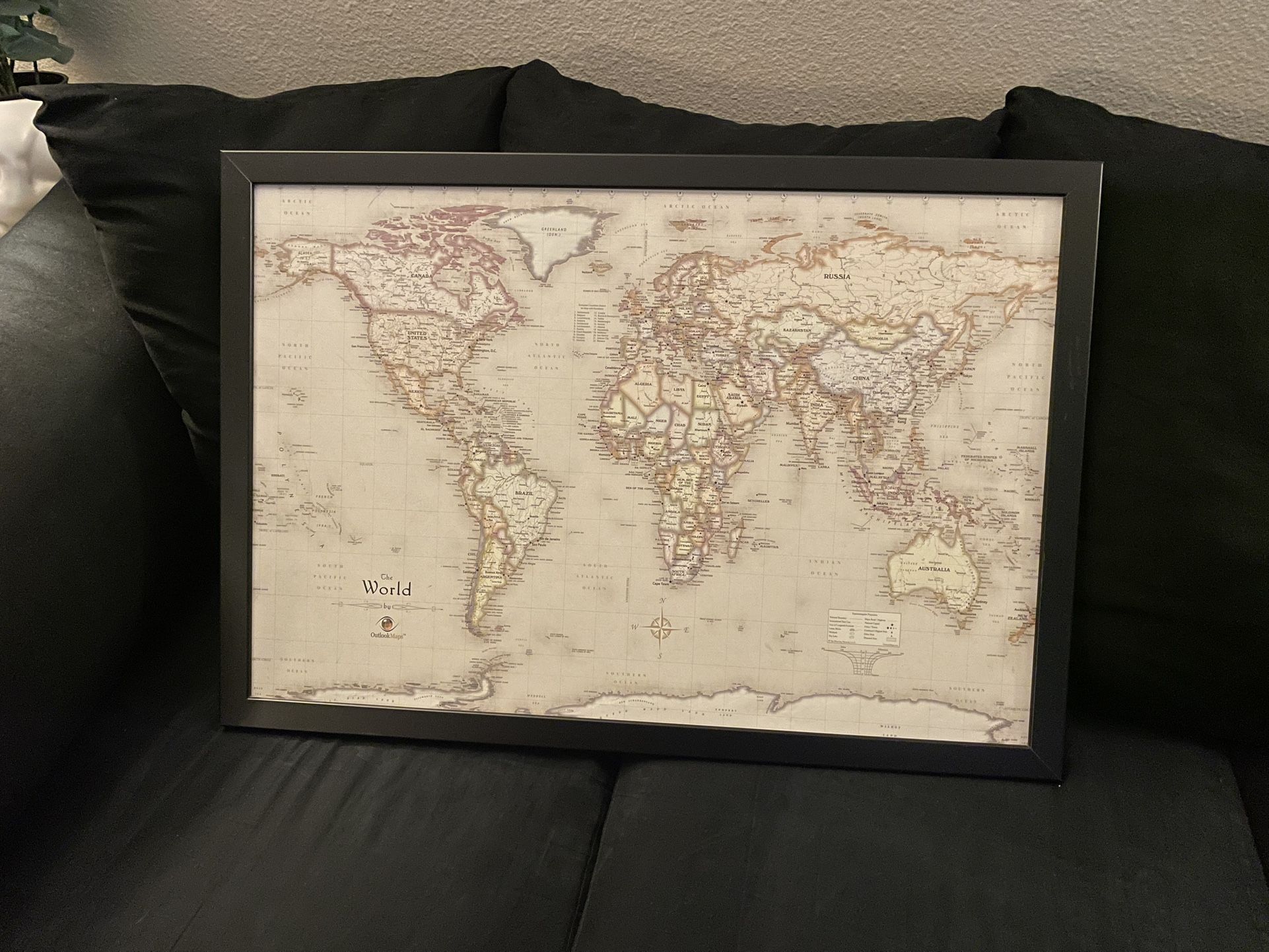 Hanging World Map