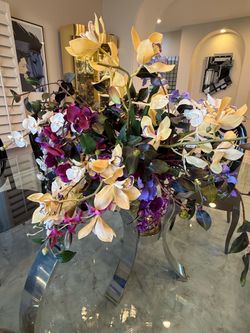 Faux Planted Table Orchid