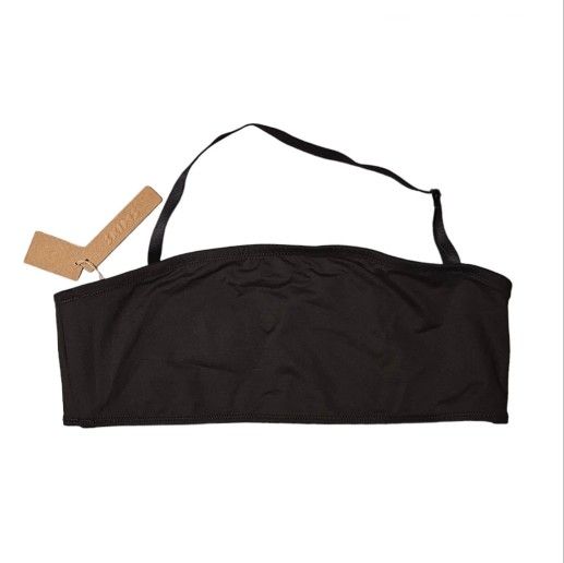 SKIMS Signature Swim Bandeau Onyx Bikini Top XL