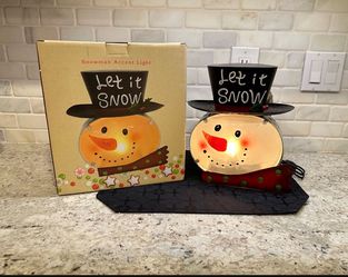 Christmas Snowman Accent Light, new