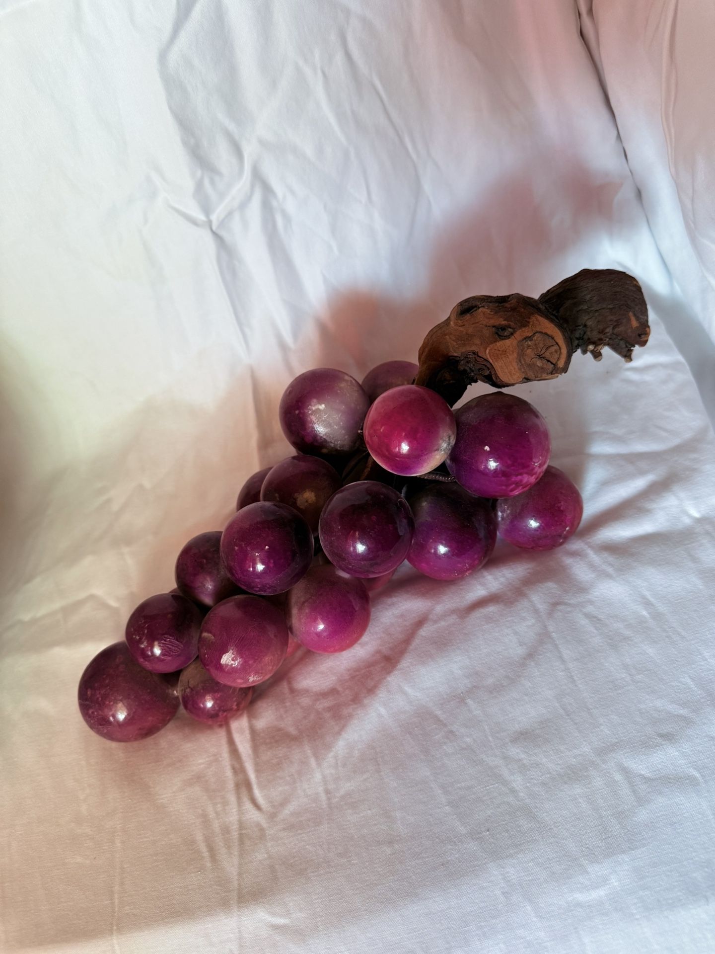 Mid Century stone purple grapes