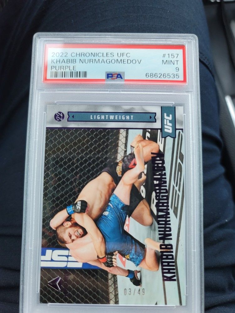 2022 chronicles ufc khabib nurmagomedov purple /49 PSA