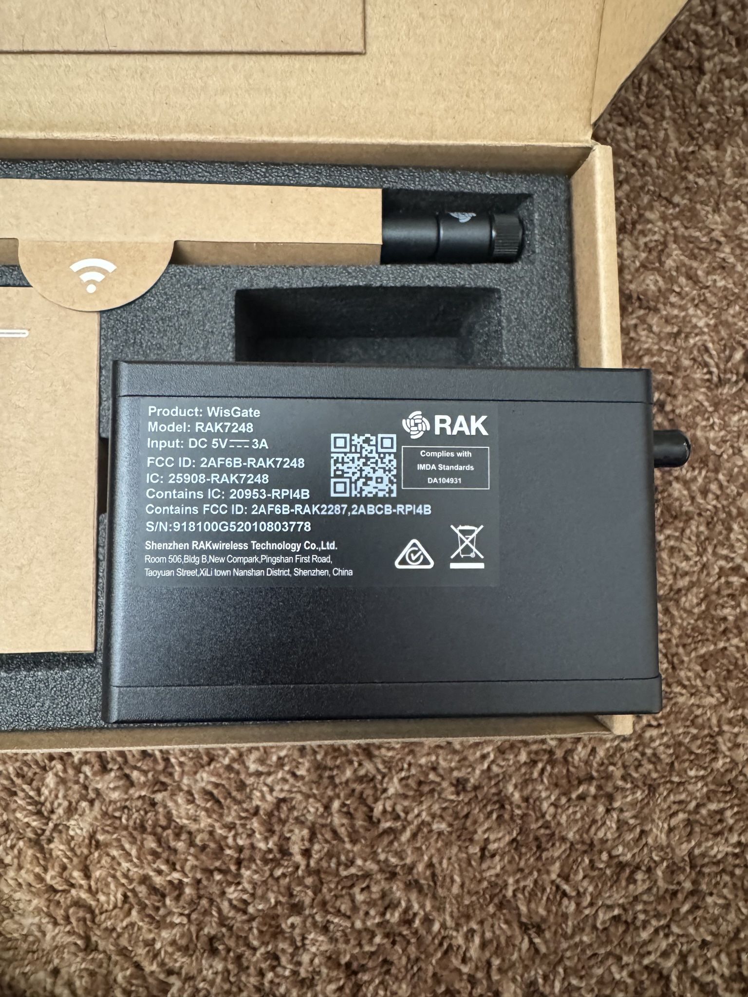 Helium Crypto Miner Mining Kit 2 RAK V2 & 1 FreedomFi w/ Upgraded Antenna  (Passive Income)