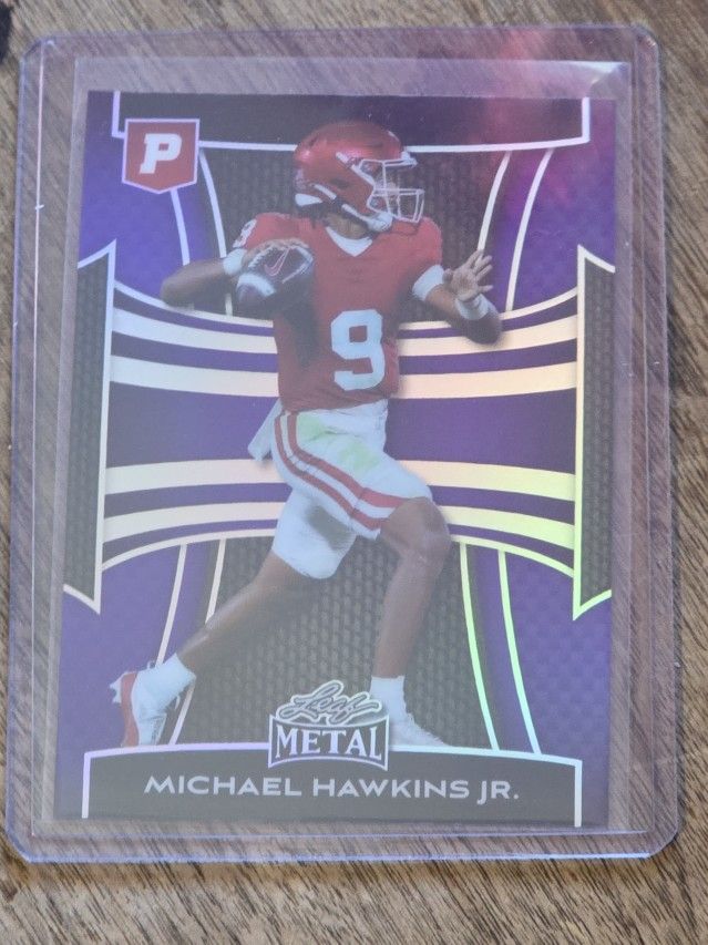 2025 Michael Hawkins Jr Leaf Metal 1/1 Pre-Production PROOF Collector Rookie Card Mint