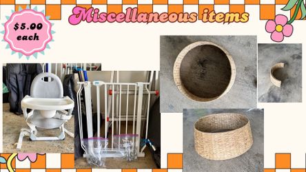 Garage sale items