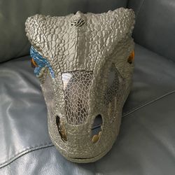Jurassic World Chomp 'n Roar Mask Velociraptor Blue