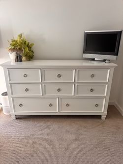 White 8-Drawer Dresser – $75 OBO