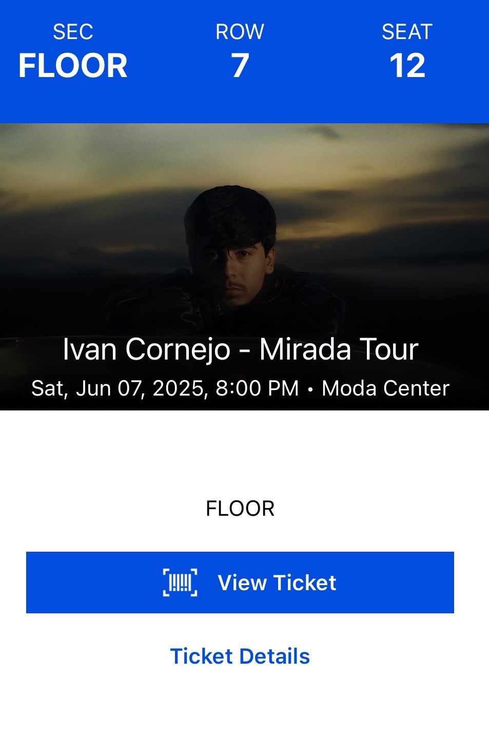 Ivan Cornejo Ticket Portland