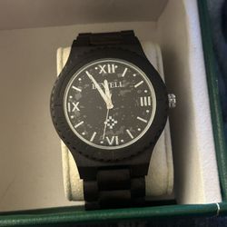 Brand New Hand Made Wooden Bewell Watch 