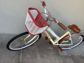 Brand New-  City Cruiser Bike with Front Basket- 26” tires - Rider: 5.4” to 5.8”