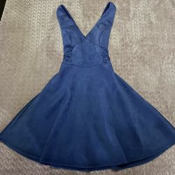 Blue Suede Dress