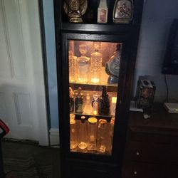 Refurbished Vintage Cabinet New Wires New Glass 