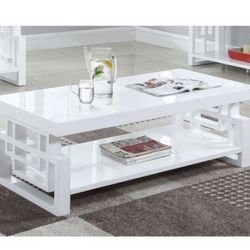 White Lacquer Coffee Table