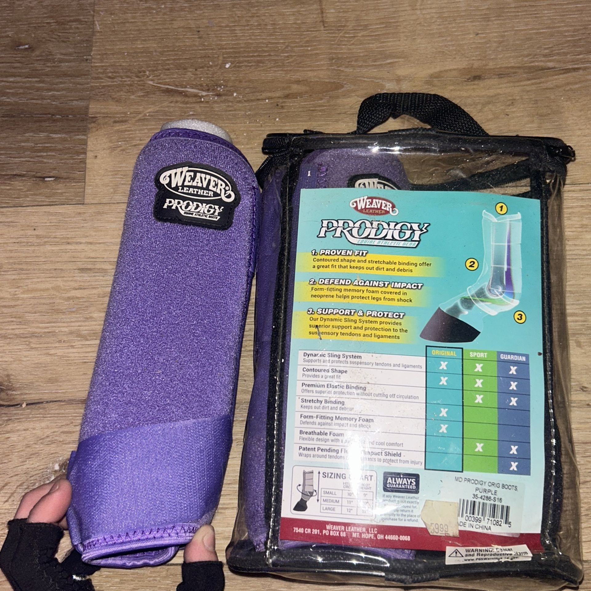 Horse Boots Weaver Leather Prodigy Equine Athlete Gear Medium